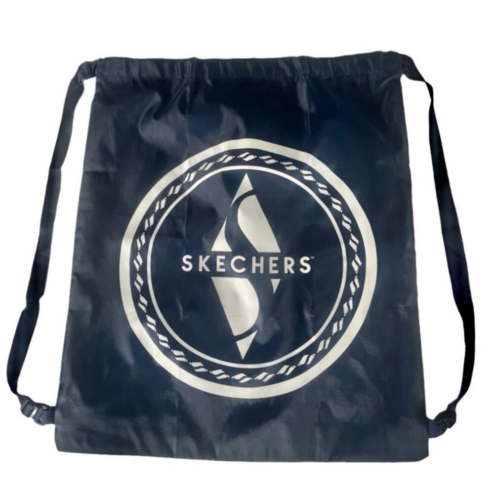 Skechers Navy Drawstring Backpack – Lightweight Gym or Travel Bag